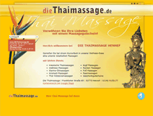 Tablet Screenshot of diethaimassage.de